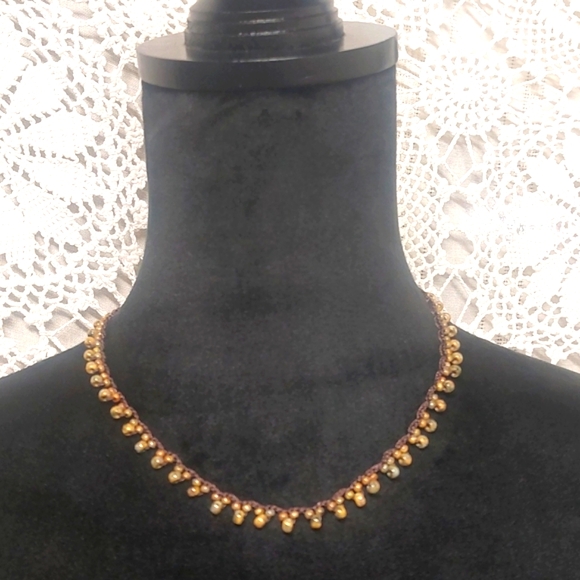 Hand Crafted Jewelry - Bohemian Crochet Necklace Handcrafted by Rust Belt Raised